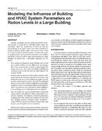 SA-96-11-1 — Modeling the Influence of Building and HVAC System Parameters on Radon Levels in a Large Building