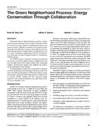SA-96-13-2 — The Green Neighbourhood Process – Energy Conservation Through Collaboration