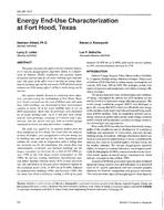 SA-96-13-5 — Energy End-Use Characterisation at Fort Hood, Texas