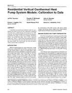BN-97-08-2 — Residential Vertical Geothermal Heat Pump System Models: Calibration to Data