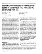 3834 — System Drop-In Tests of Refrigerant Blend R125/R143a/R134a (44%/52%/4%) Compared to R502