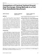 BN-97-08-3 — Comparison of Practical Vertical Ground Heat Exchanger Sizing Methods to a Fort Polk Data/Model Benchmark