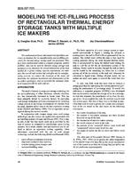 3838 (RP-707) — Modeling the Ice-Filling Process of Rectangular Thermal Energy Storage Tanks with Multiple Ice Makers