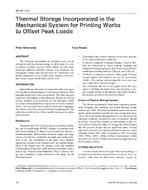 BN-97-10-3 — Thermal Storage Incorporated in The Mechanical System for Printing Works to Offset Peak Loads