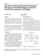 BN-97-10-2 — Dynamic Ice Harvesting Thermal Energy Storage and Powdered Eggs (or Which Came First – the Ice or the Egg?)