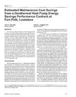 BN-97-11-2 — Estimated Maintenance Cost Savings from a Geothermal Heat Pump Energy Savings Performance Contract at Fort Polk, Louisiana