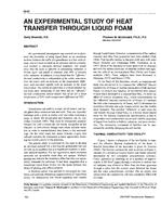 3846 — An Experimental Study of Heat Transfer Through Liquid Foam