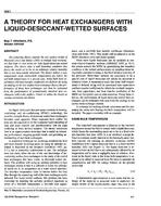 3861 — A Theory for Heat Exchangers with Liquid-Desiccant-Wetted Surfaces