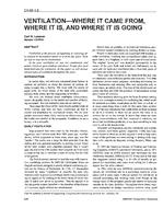 CH-95-01-2 — Ventilation – Where it Came from, Where it is, and Where it is Going