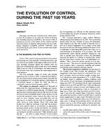CH-95-01-4 — The Evolution of Control During the Past 100 Years
