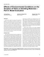 4616 (RP-1097) — Effects of Environmental Conditions on the Sorption of VOCs on Building Materials — Part II: Model Evaluation