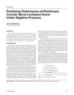 CH-03-06-2 — Predicting Performance of Reinforced, Circular Spiral Lockseam Ducts Under Negative Pressure