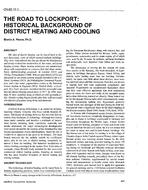 CH-95-10-1 — The Road to Lockport – Historical Background of District Heating and Cooling