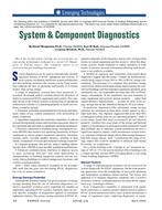 Emerging Technologies: System & Component Diagnostics