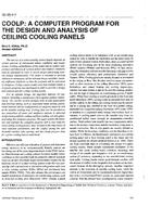 SD-95-04-1 — COOLP:  A Computer Program for the Design and Analysis of Ceiling Cooling Panels
