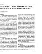 SD-95-05-1 — Validating the Isothermal Planes Method for R-Value Predictions