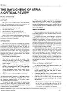 SD-95-06-2 — The Daylighting of Atria:  A Critical Review