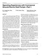 AT-96-15-1 — Operating Experiences with Commercial Ground-Source Heat Pumps – Part 1