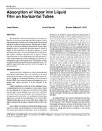 AT-96-17-2 — Absorption of Vapour into Liquid Film on Horizontal Tubes