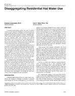 AT-96-18-1 — Disaggregating Residential Hot Water Use