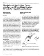 AT-96-20-2 — Simulation of Hybrid Heat Pumps with Two- and Three-Stage Solution Circuits for High-Lift Applications