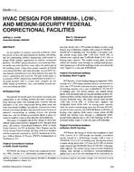 CH-95-11-1 — HVAC Design for Minimum-, Low- and Medium-Security Federal Correctional Facilities