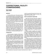 CH-95-11-3 — Correctional Facility Commissioning