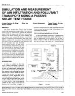 CH-95-16-2 — Simulation and Measurement of Air Infiltration and Pollutant Transport using a Passive Solar Test House