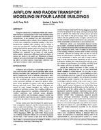 CH-95-16-3 — Air Flow and Radon Transport Modelling in Four Large Buildings