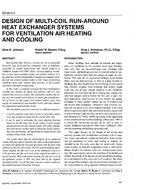 SD-95-09-2 — Design of Multi-Coil Run-Around Heat Exchanger Systems for Ventilation Air Heating and Cooling