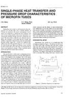 SD-95-11-1 — Single-Phase Heat Transfer and Pressure Drop Characteristics of Microfin Tubes