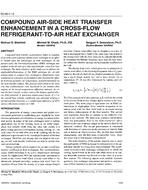 SD-95-11-2 — Compound Air-Side Heat Transfer Enhancement in a Cross-Flow Refrigerant-to-Air Heat Exchanger