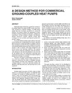 SD-95-13-2 — A Design Method for Commercial Ground-Coupled Heat Pumps