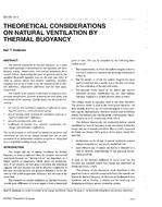 SD-95-14-1 — Theoretical Considerations on Natural Ventilation by Thermal Buoyancy