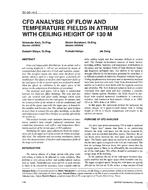 SD-95-14-5 — CFD Analysis of Flow and Temperature Fields in Atrium with Ceiling Height of 130 m