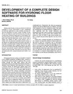 CH-95-19-1 — Development of a Complete Design Software for Hydronic Floor Heating of Buildings