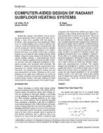 CH-95-19-2 — Computer-Aided Design of Radiant Subfloor Heating Systems