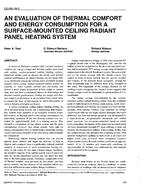 CH-95-19-3 — An Evaluation of Thermal Comfort and Energy Consumption for a Surface-Mounted Ceiling Radiant Panel Heating System