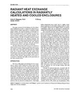 CH-95-19-4 — Radiant Heat Exchange Calculations in Radiantly Heated and Cooled Enclosures
