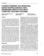 CH-95-22-4 — Characterising the Marginal Basis Source Energy and Emissions Associated with Comfort Cooling Systems