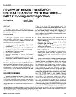 CH-95-23-3 — Review of Recent Research on Heat Transfer with Mixtures – Part 2 – Boiling and Evaporation