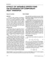 SD-95-16-3 — Effect of Variable-Speed Fans on Refrigerator Component Heat Transfer