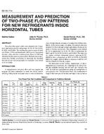 SD-95-17-4 — Measurement and Prediction of Two-Phase Flow Patterns for New Refrigerants Inside Horizontal Tubes
