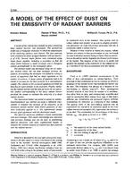 3786 — A Model of the Effect of Dust on the Emissivity of Radiant Barriers