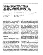 3790 — Evaluation of Strategies for Controlling Humidity in Residences in Humid Climates