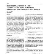 3694 — Demonstration of a High-Temperature Heat Pump for Minimizing Liquid Industrial Waste