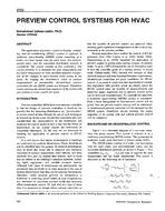 3793 — Preview Control Systems for HVAC