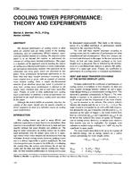 3794 — Cooling Tower Performance: Theory and Experiments