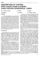 3698 — Absorption of Vapours Into Liquid Films Flowing Over Cooled Horizontal Tubes