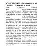 3711 (RP-493) — Glycol Concentration Requirements for Freeze Burst Protection